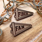 Fiber Fan Pennant Cake Clips – Set of 2 | Pigskin Party ’26 Exclusive