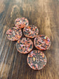 Rose Gold Glitter Acrylic Button