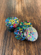 Galaxy Glitter Acrylic Buttons