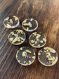 Golden Fleck Acrylic Button