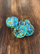 Neptune Glitter Acrylic Buttons