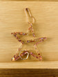 Rose Gold Glitter Star - Acrylic Stitch Marker Holder