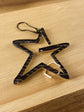 Wood Grain Star - Acrylic Stitch Marker Holder