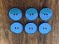 Blue Mirror Acrylic Button