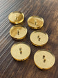 Gold Mirror Acrylic Buttons
