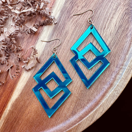 Geometric Overlay Earrings