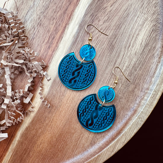 Cable Stitch Earrings (L)