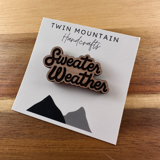 Sweater Weather Bag Pin